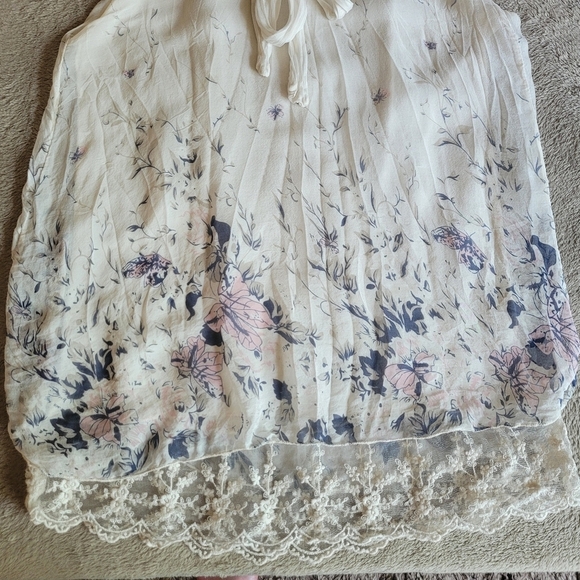 Via Signoria Made In Italy silk sleeveless blouse size small - Picture 7 of 15